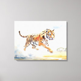 Tiger i åtgärd 2 canvastryck