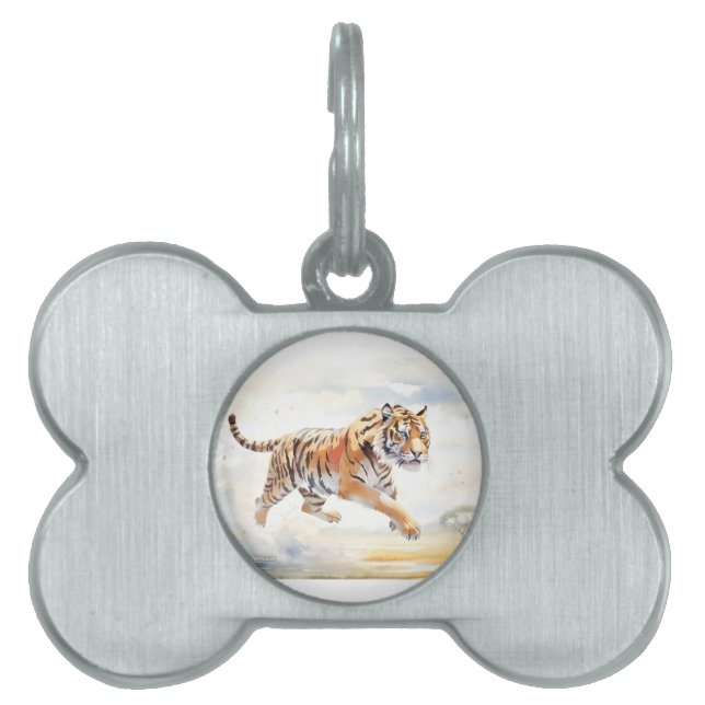 Tiger i åtgärd 2 ID-bricka husdjur (Framsidan)
