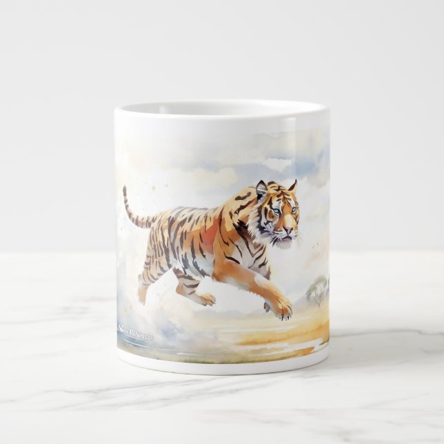 Tiger i åtgärd 2 jumbo mugg (Framsidan)