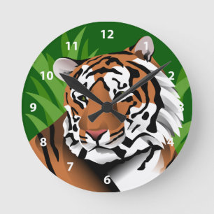 Tiger I Djungel Rund Klocka