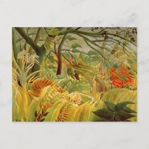 Tiger i en Tropical Storm 1891 Vykort