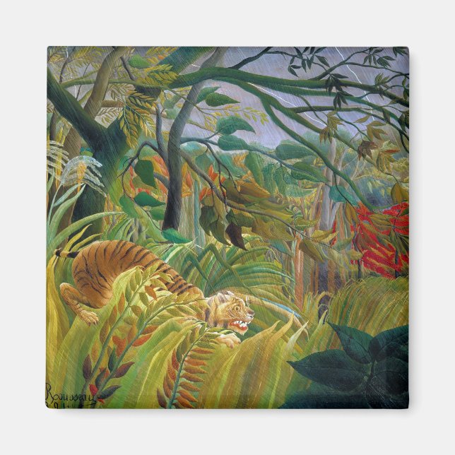 Tiger i en Tropical Storm, Rousseau Magnet (Framsidan)