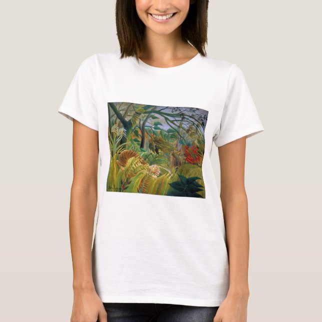 Tiger i en Tropical Storm, Rousseau T Shirt (Framsida)