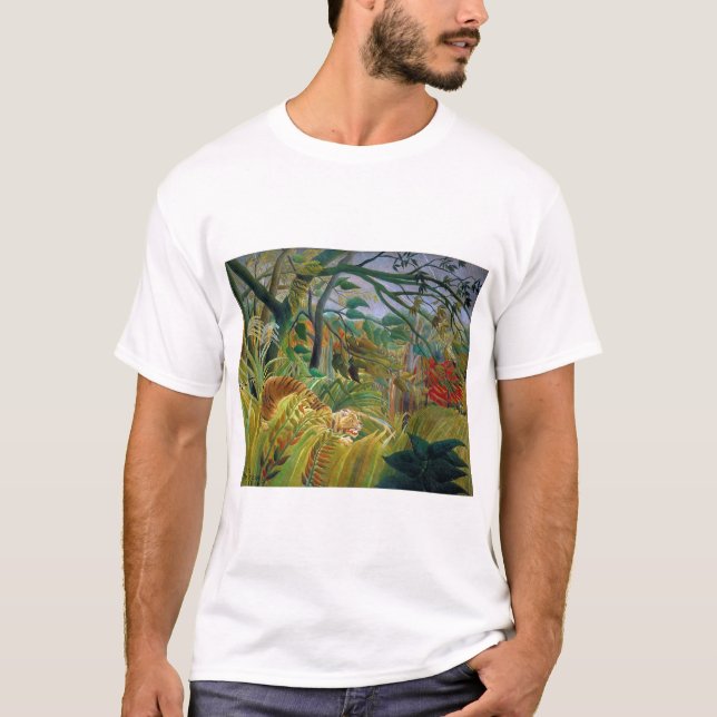 Tiger i en Tropical Storm, Rousseau T Shirt (Framsida)
