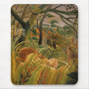 Tiger i en tropisk storm av Henri Rousseau Musmatta