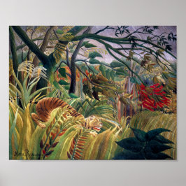 Tiger i en tropisk storm | Henri Rousseau | Poster