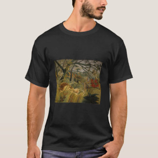 Tiger i en tropisk storm överraskad av Henri Rouss T Shirt