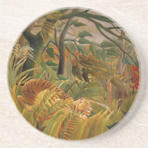 Tiger i ett Tropical Storm av Henri Rousseau Underlägg