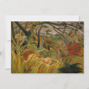 Tiger i ett Tropical Storm Henri Rousseau