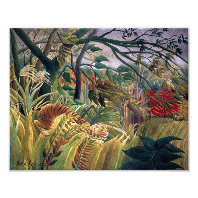 Tiger i ett Tropical Storm | Henri Rousseau | Fototryck (Framsidan)