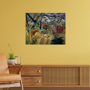 Tiger i ett Tropical Storm   Henri Rousseau   Poster