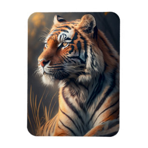 Tiger i form av flexibel fotomagnet magnet