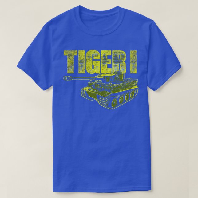 Tiger I German World II Tank T Shirt (Design framsida)
