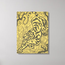 Tiger i Jungle (Vild Animal) (av Paul Ranson) Canvastryck