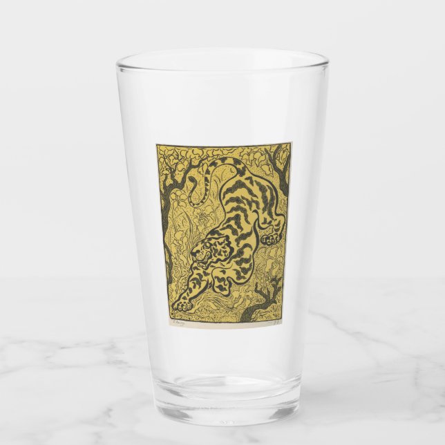 Tiger i Jungle (Vild Animal) (av Paul Ranson) Glaskopp (Framsida)