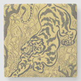 Tiger i Jungle (Vild Animal) (av Paul Ranson) Stenunderlägg