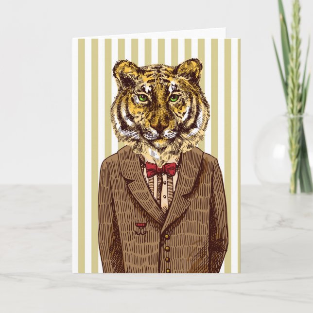 Tiger i kvällens Bära Kort (Framsida)