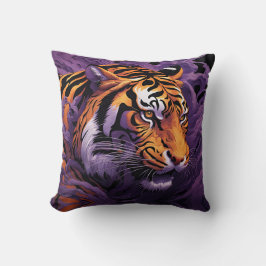 Tiger i lila kudde