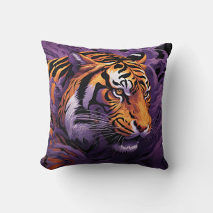 Tiger i lila kudde
