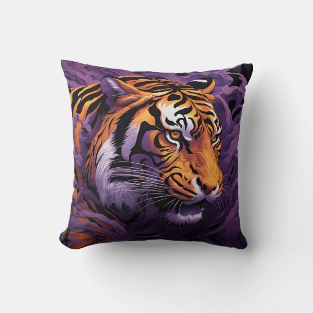 Tiger i lila kudde (Framsida)