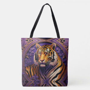Tiger i lila tygkasse