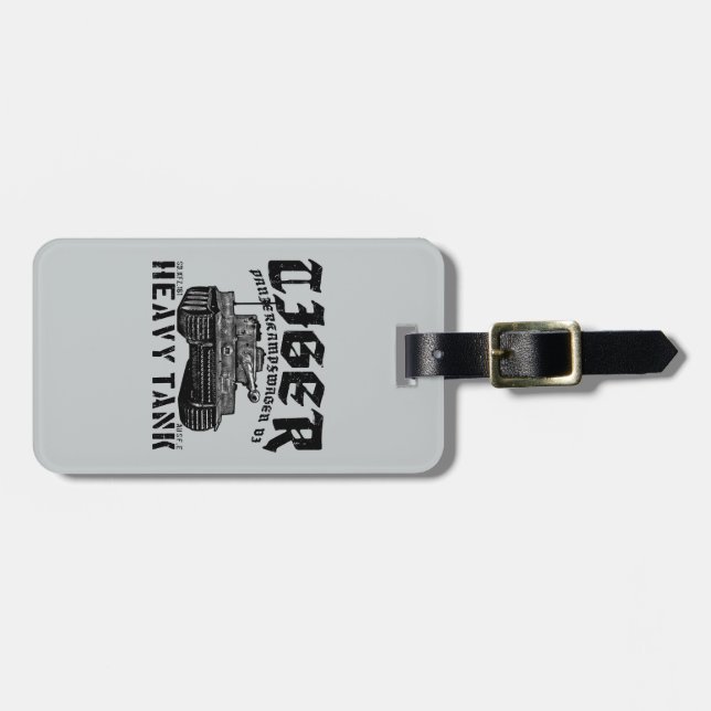 Tiger I Luggage Tag Bagagebricka (Horisontell Framsida)