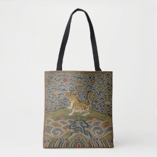 Tiger i molnen från Qing Dynasty Tygkasse