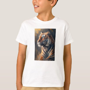 Tiger i naturen Kids grundläggande T-Shirt