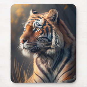 Tiger i naturens musknapp musmatta