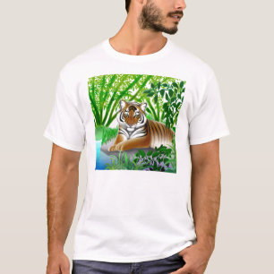 Tiger i skjorta för bambuskog T Shirt