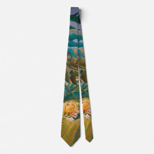 Tiger i Storm Tropical Forest Exotic Jungle Slips