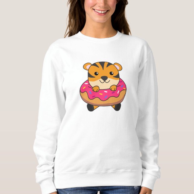 Tiger i tarmtömningsdjur för barn i nötter t shirt (Framsida)