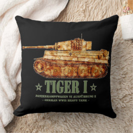 Tiger I Världskrig Två tyska Heavy Tank Panzer WW2 Kudde
