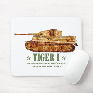 Tiger I Världskrig Två tyska Heavy Tank Panzer WW2 Musmatta