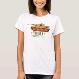 Tiger I Världskrig Två tyska Heavy Tank Panzer WW2 T Shirt