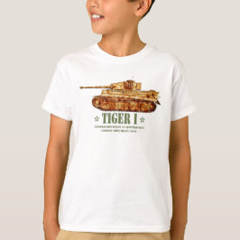 Tiger I Världskrig Två tyska Heavy Tank Panzer WW2 T Shirt