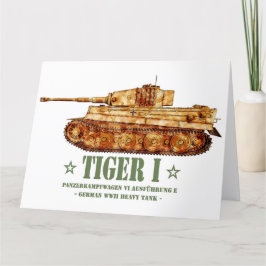 Tiger I Världskrig Två tyska Heavy Tank Panzer WW2 Tack Kort