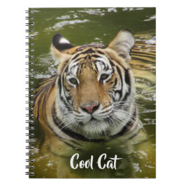 Tiger i vatten anteckningsbok
