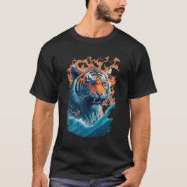 Tiger i Vatten - Perfektens gåva till tigern älska T Shirt