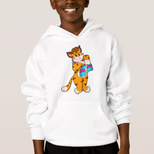 Tiger i vinter med Scarf T Shirt