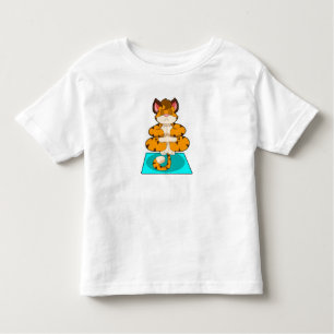 Tiger i Yoga på Yoga-mattan T Shirt