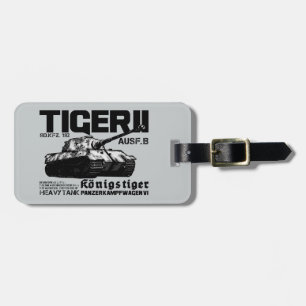 Tiger II Luggage Tag Bagagebricka