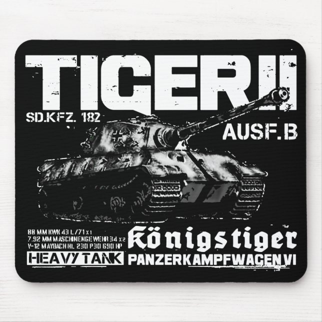 Tiger II Mousepad Musmatta (Framsidan)