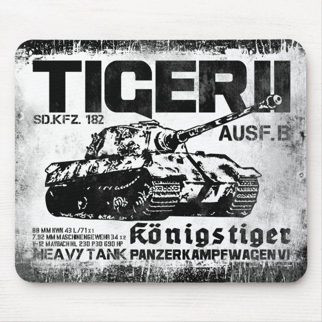 Tiger II Mousepad Musmatta (Framsidan)