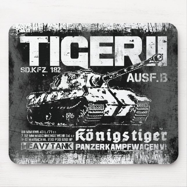 Tiger II Mousepad Musmatta (Framsidan)
