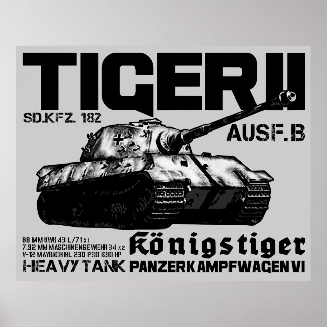 Tiger II Poster (Framsidan)