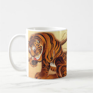 Tiger Illustration av Ito Jakuchu Kaffemugg