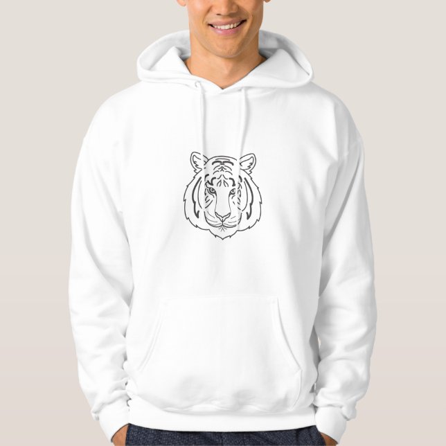 Tiger Illustration Hoodie (Framsida)