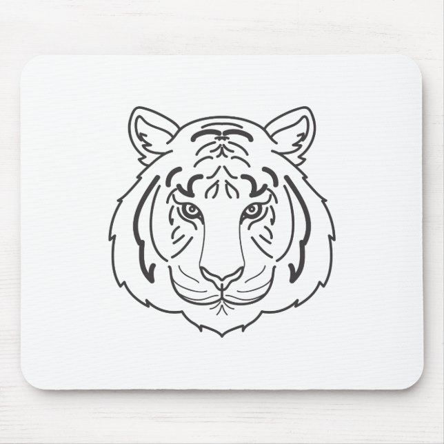 Tiger Illustration Musmatta (Framsidan)