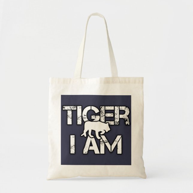 Tiger i'm tiger tygkasse (Framsidan)